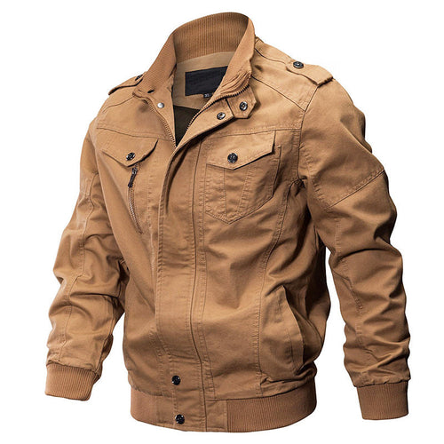 Cotton Military Bomber Jacket for Men