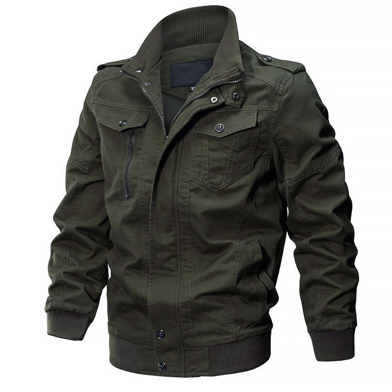 Cotton Military Bomber Jacket for Men