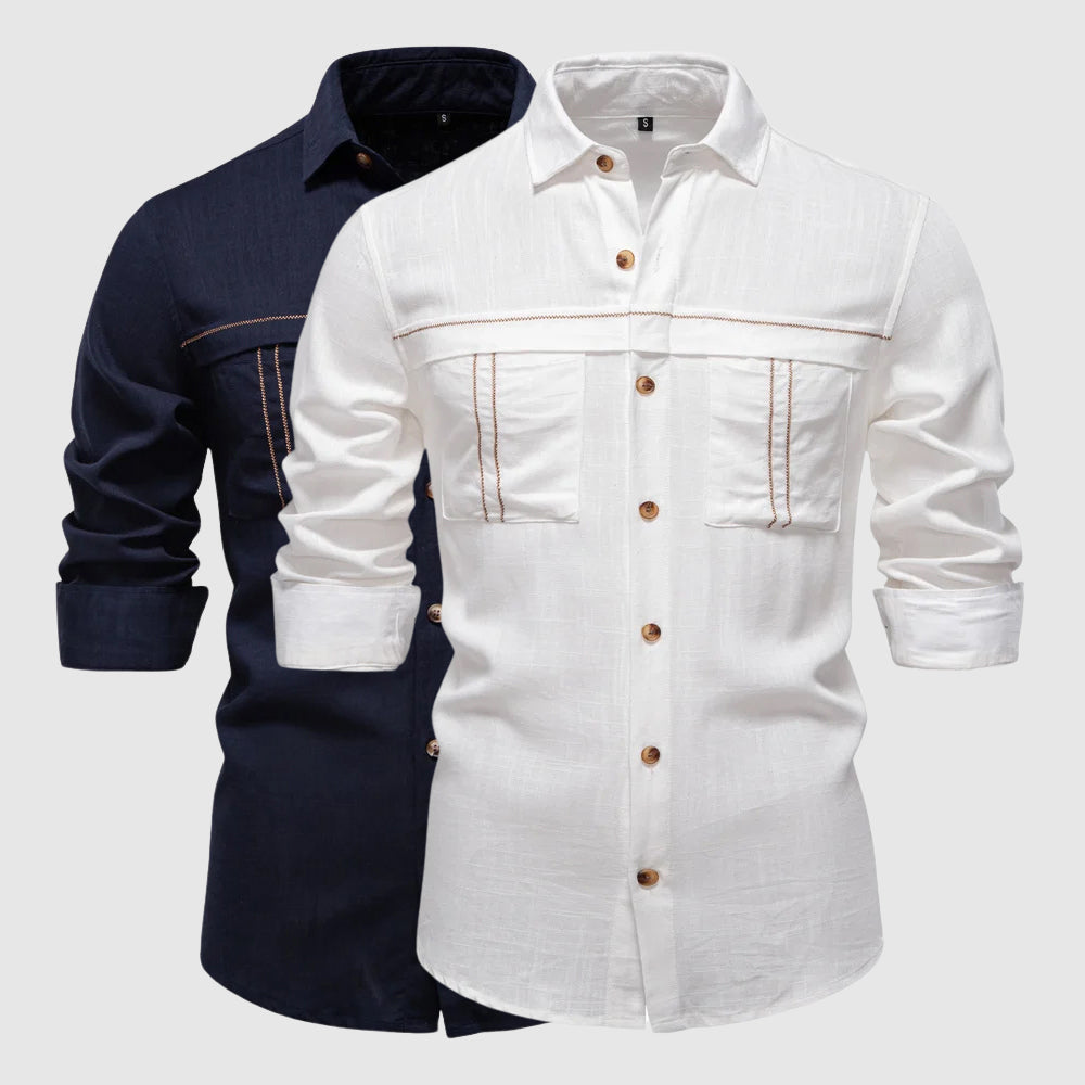 François Blanchet Horizon Linen Shirt