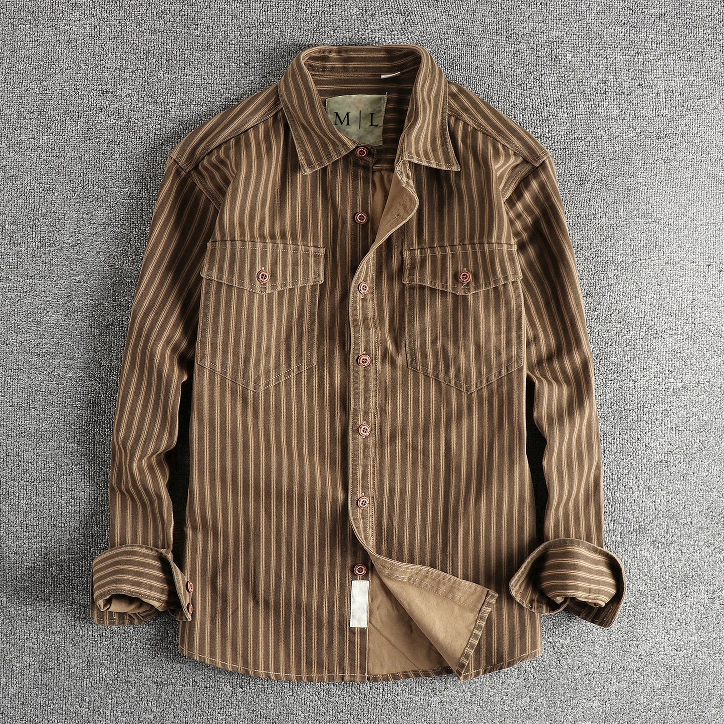 Lorenzo Vitali Vintage Stripe Buttoned Shirt