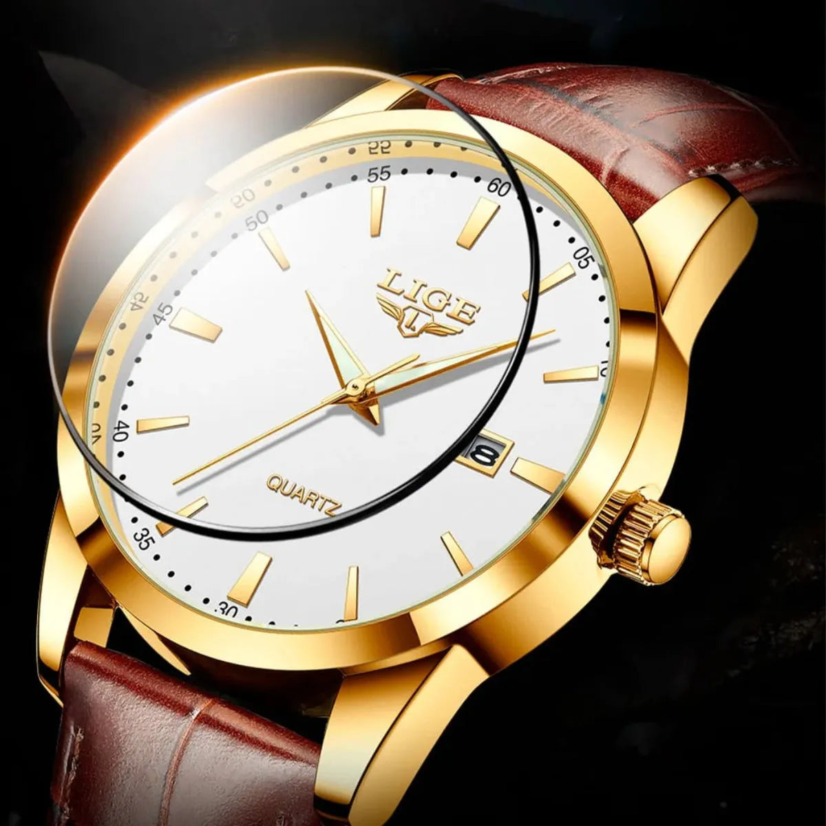 Relógio Masculino de Couro Drovic Santerro®