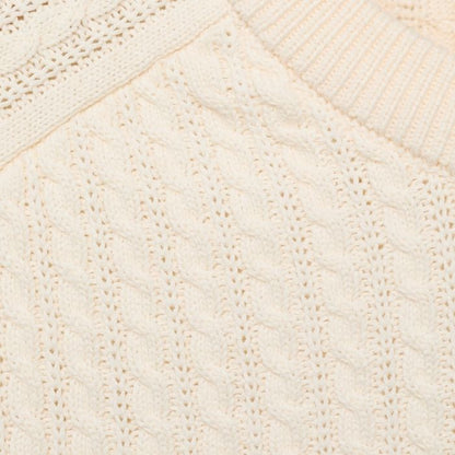 Textured Knitted Crew Neck Sweater®