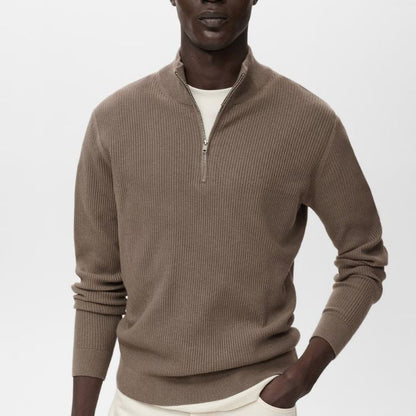 Men’s High Neck Zip Sweater®