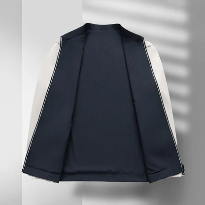 Alessandro Veneti Classic Zipper Bomber Jacket