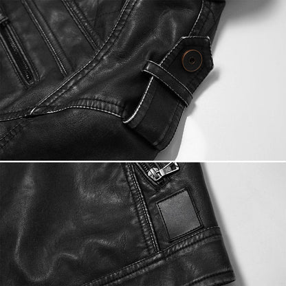 Armored Biker Streetwear Leather Jacket