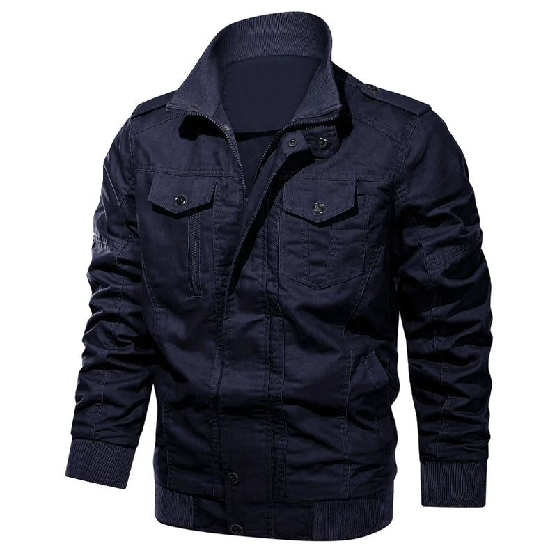 Cotton Military Bomber Jacket for Men