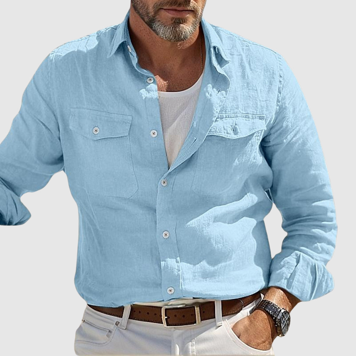 Lorenzo Vitali Coastal Linen Shirt