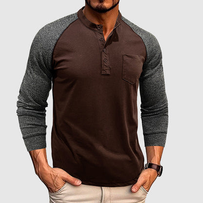 Lorenzo Vitali Dual Tone Henley Shirt