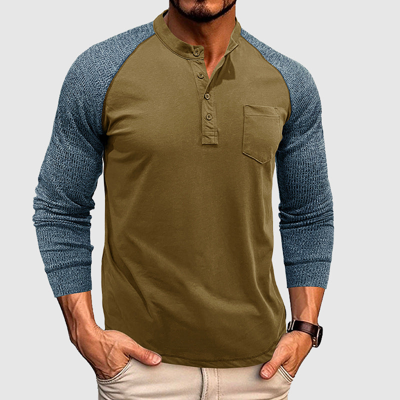 Lorenzo Vitali Dual Tone Henley Shirt
