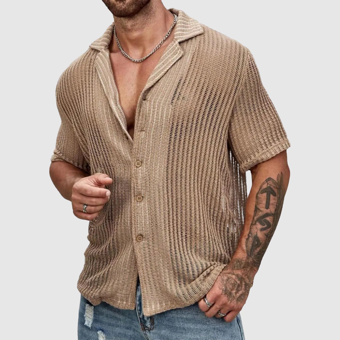 Lorenzo Vitali Hollow Knit Shirt
