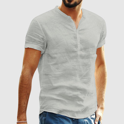 Lorenzo Vitali Linen V-Neck Shirt