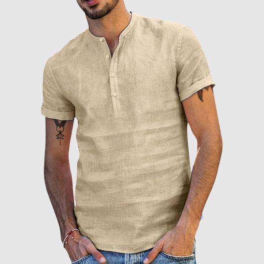 Lorenzo Vitali Linen V-Neck Shirt
