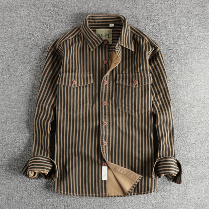 Lorenzo Vitali Vintage Stripe Buttoned Shirt