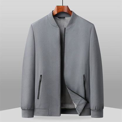 Steel Aura Bomber Jacket by Alessandro Veneti