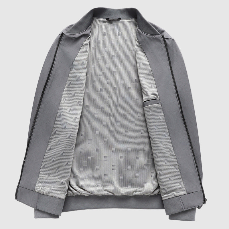 Steel Aura Bomber Jacket by Alessandro Veneti